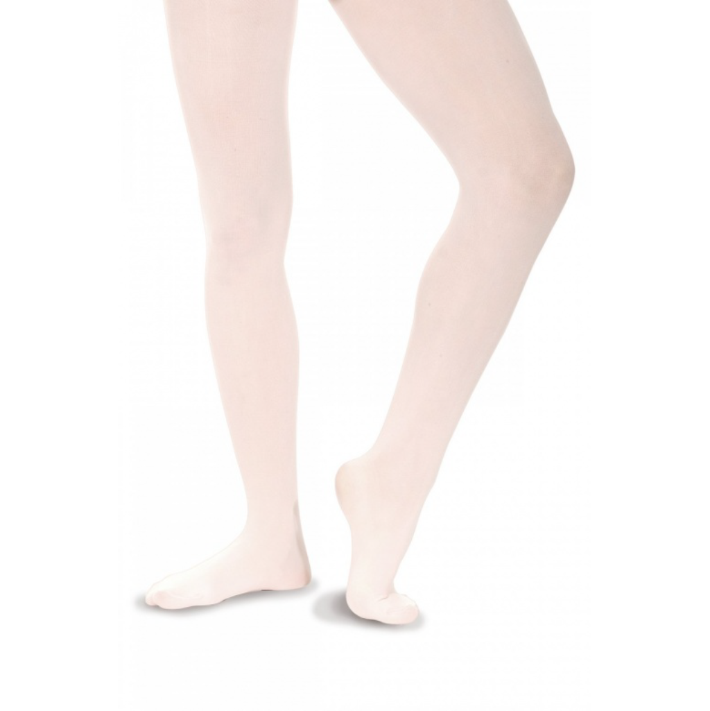 SALE - 1EBT - WHITE ECONOMY BALLET TIGHTS - AGE 1-2