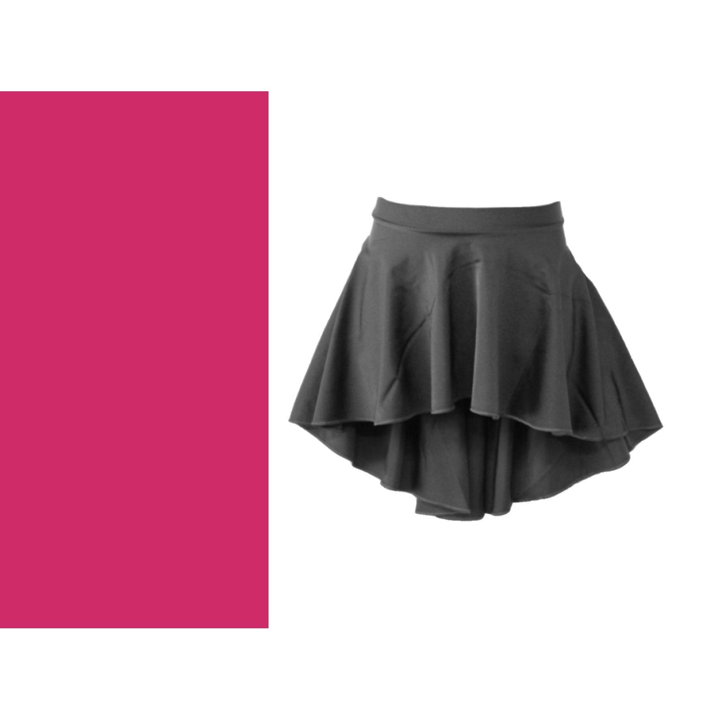 SALE - ALICE - NYLON LYCRA SHORTER TAPERED SKIRT