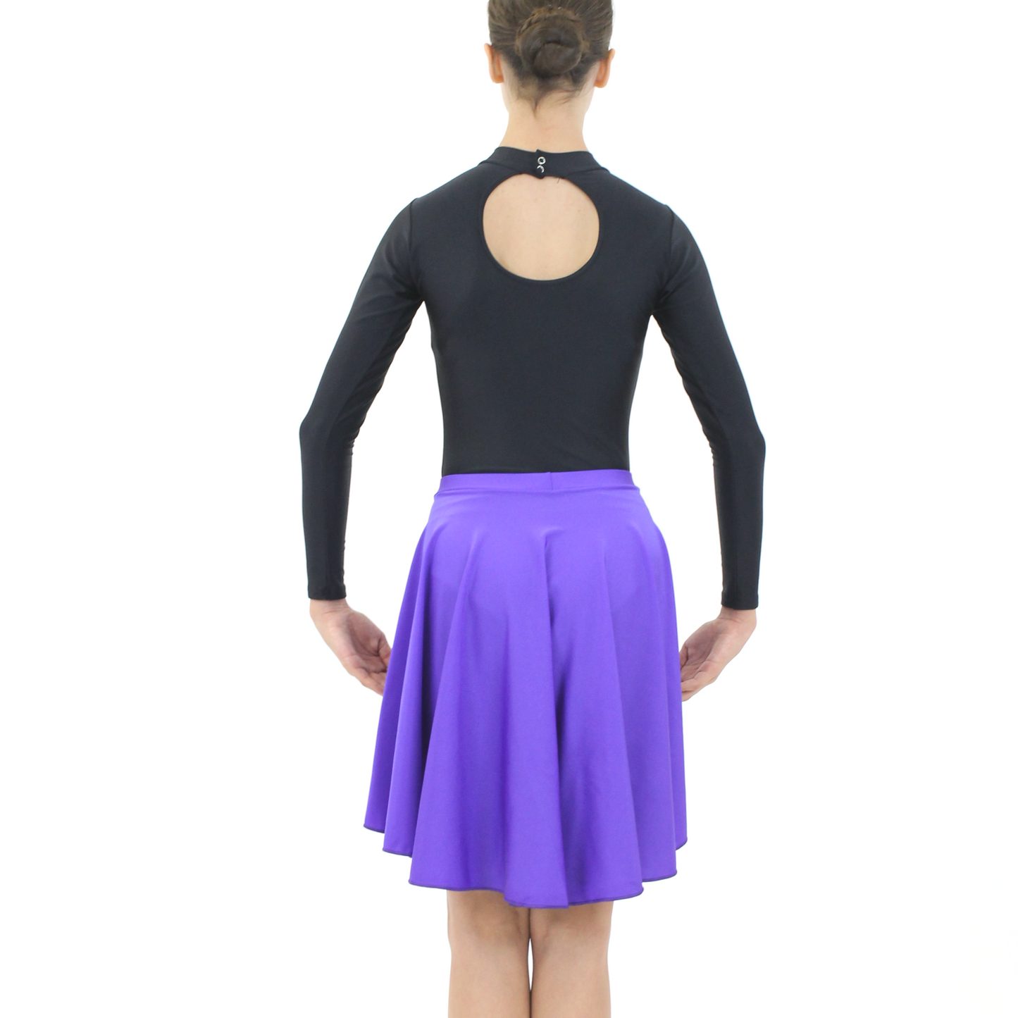 SALE - AMY - NYLON LYCRA LONGER LENGTH TAPERED SKIRT