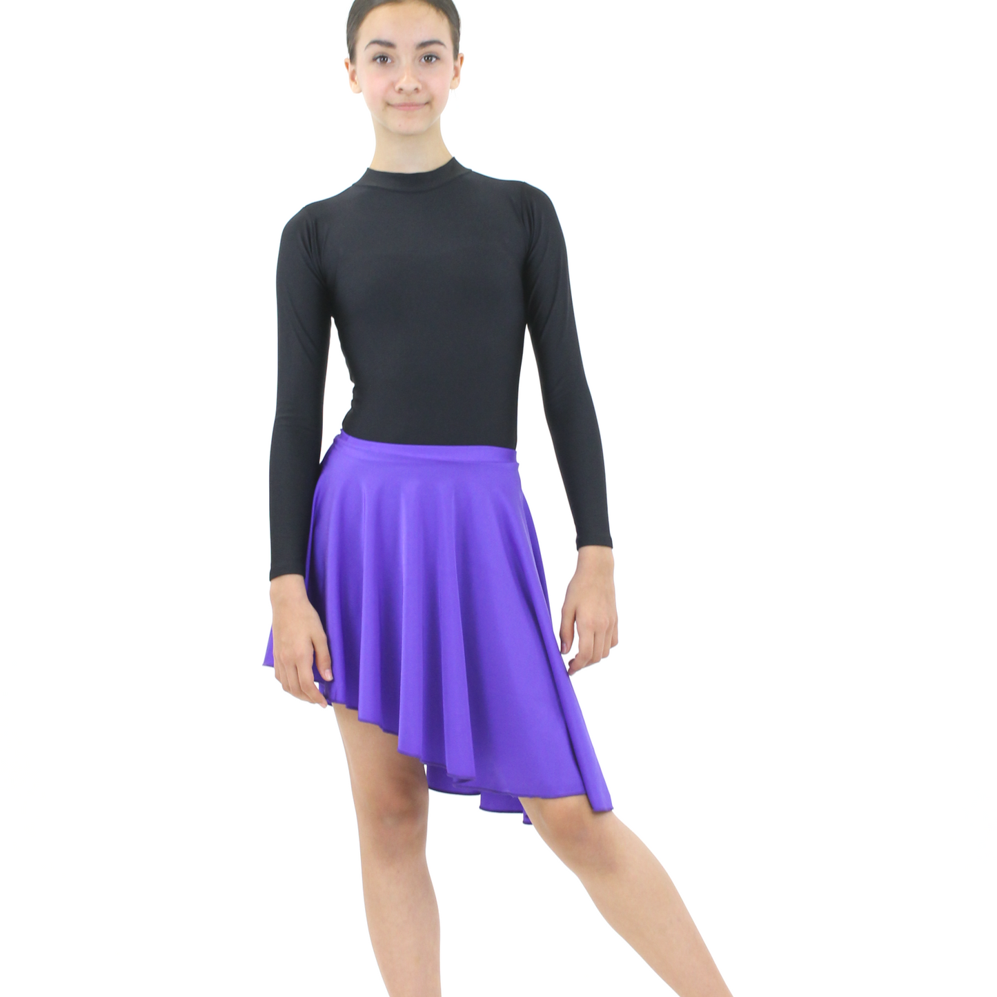 SALE - AMY - NYLON LYCRA LONGER LENGTH TAPERED SKIRT