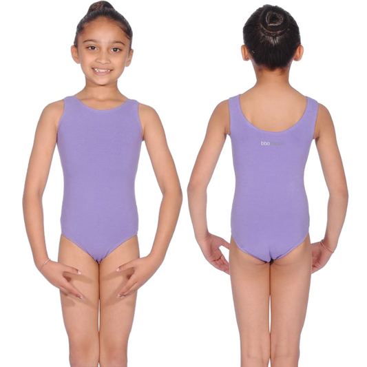 SALE - 1-3BBO - LAVENDER SLEEVELESS LEOTARD FOR BBO DANCE BALLET UNIFORM - GRADES 1, 2 & 3