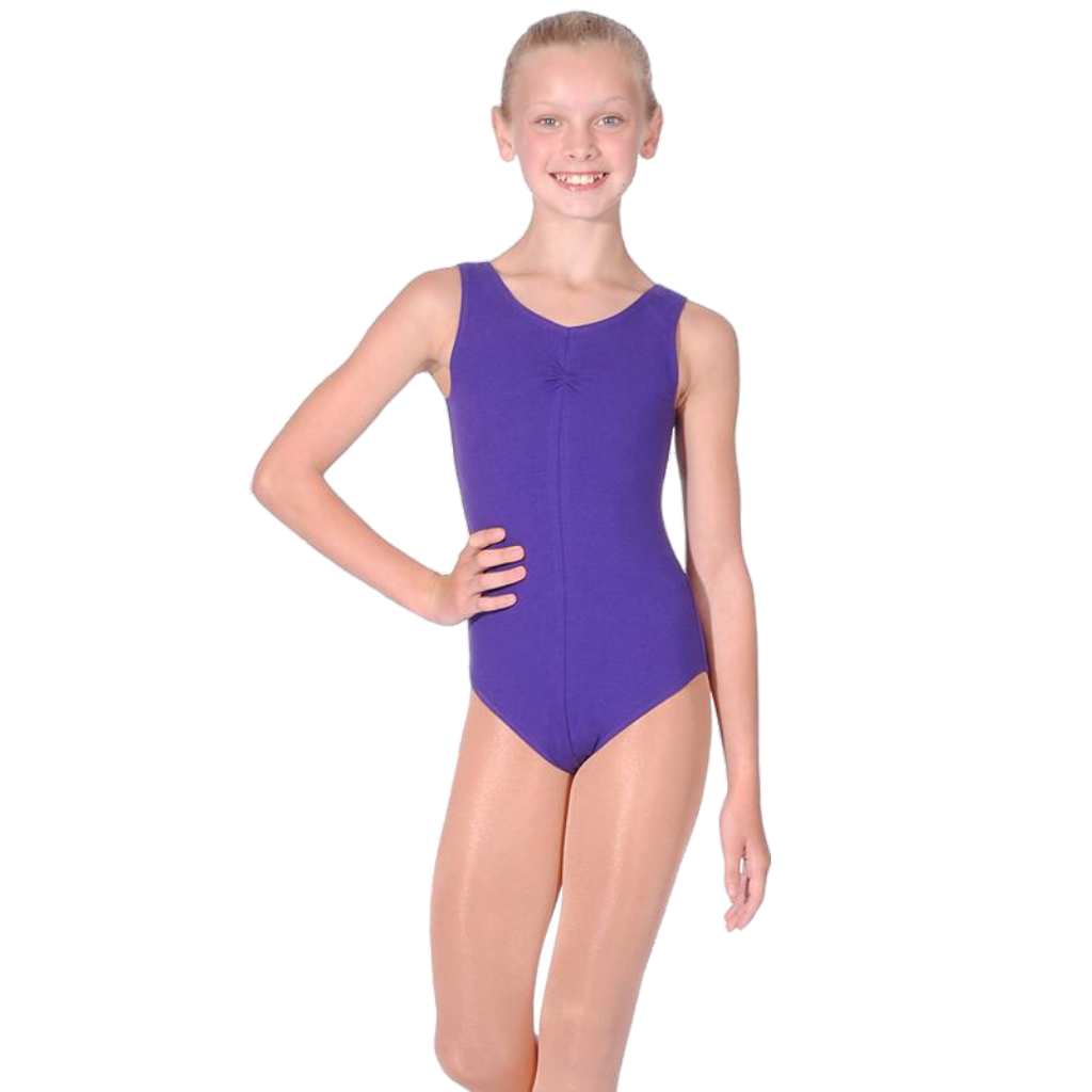 SALE - 4-5BBO - VIOLET SLEEVELESS LEOTARD FOR BBO DANCE TAP UNIFORM - GRADES 4 & 5