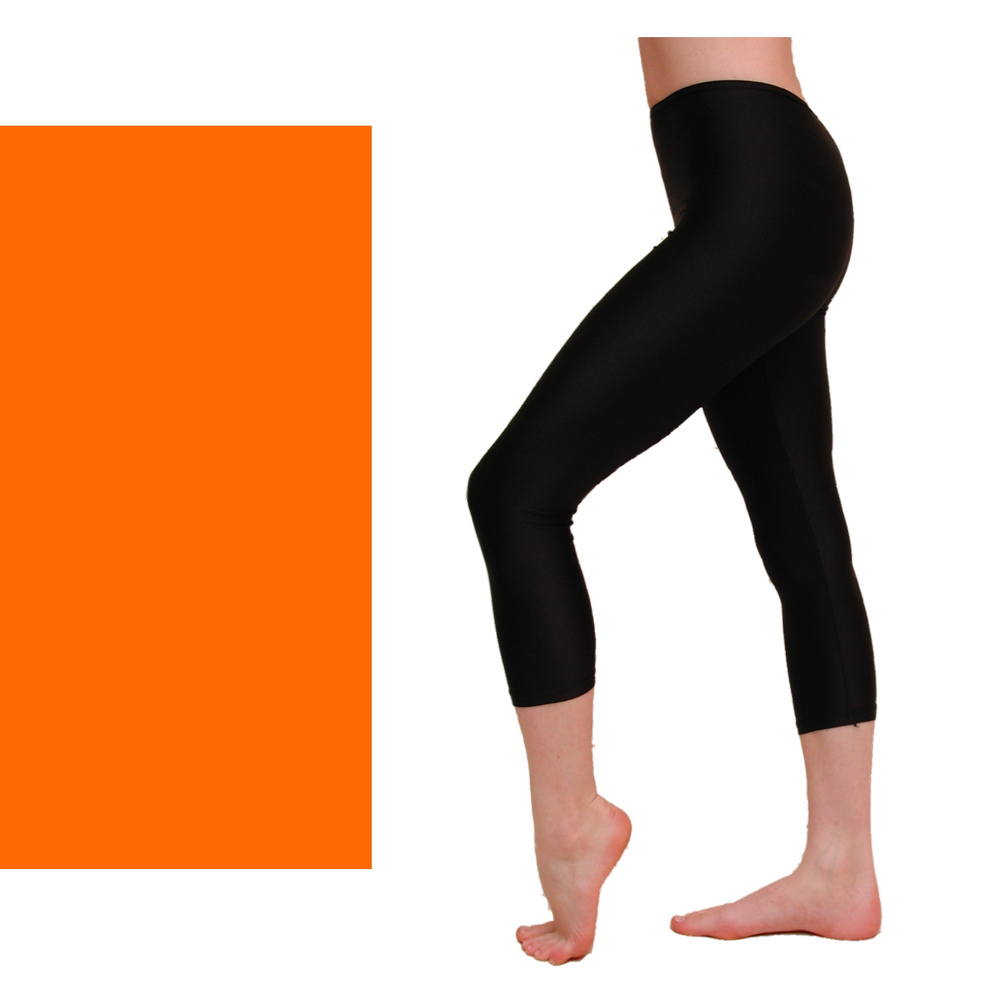 SALE - CAPRI - NYLON LYCRA CALF LENGTH LEGGINGS