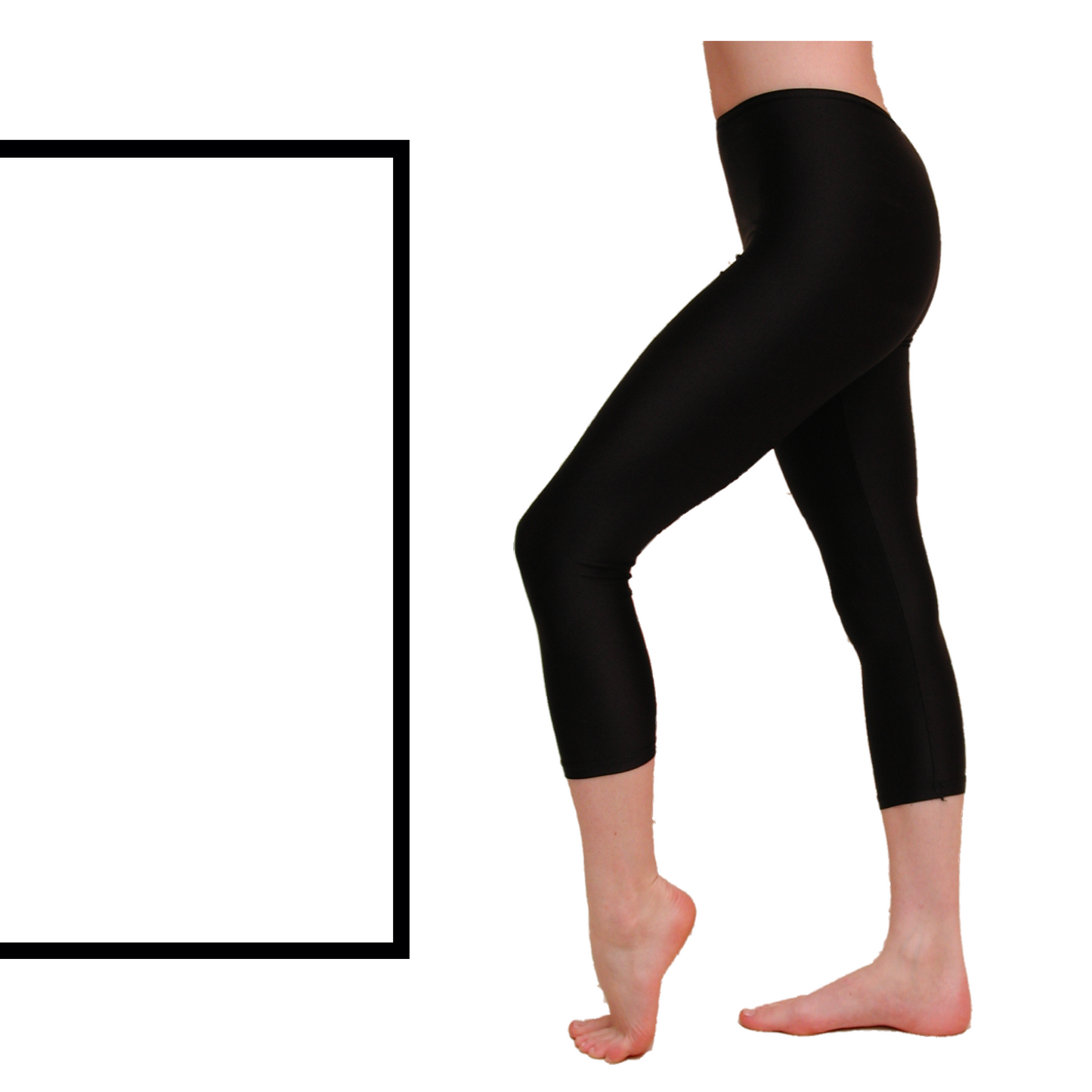 SALE - CAPRI - NYLON LYCRA CALF LENGTH LEGGINGS