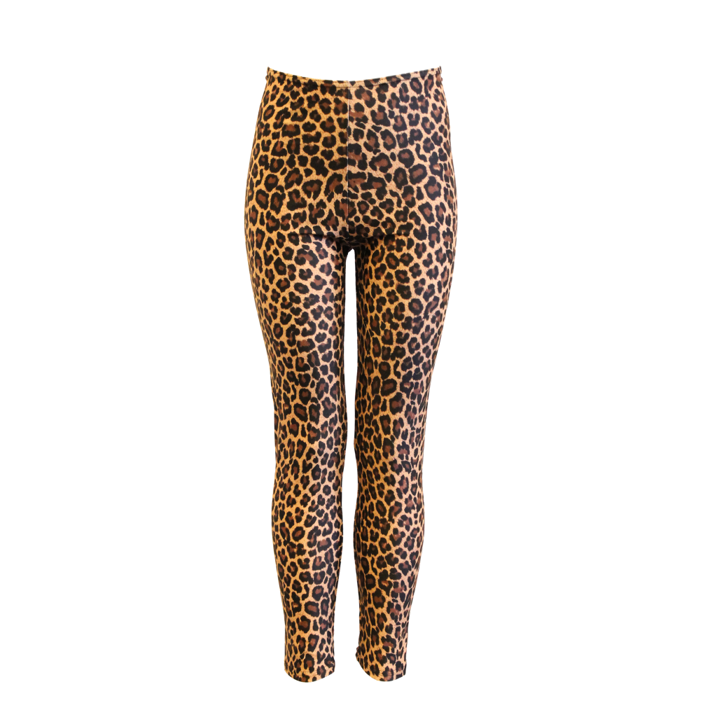 CHEETAH ANIMAL PRINT FOOTLESS TIGHTS/ LEGGINGS - Click Dancewear