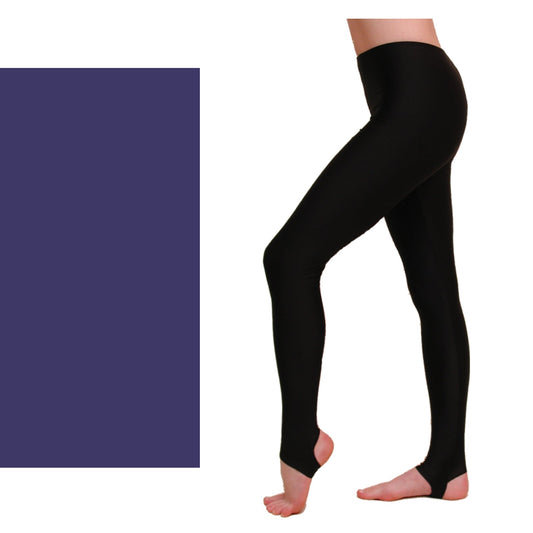 SALE - EST - LYCRA STIRRUP TIGHTS / LEGGINGS - DARKER NAVY - 6 (Size 14-16)