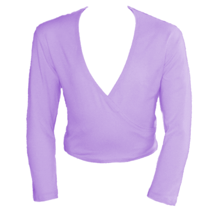 SALE - M/HARRIET - MATT LYCRA CROSSOVER WRAP CARDIGAN