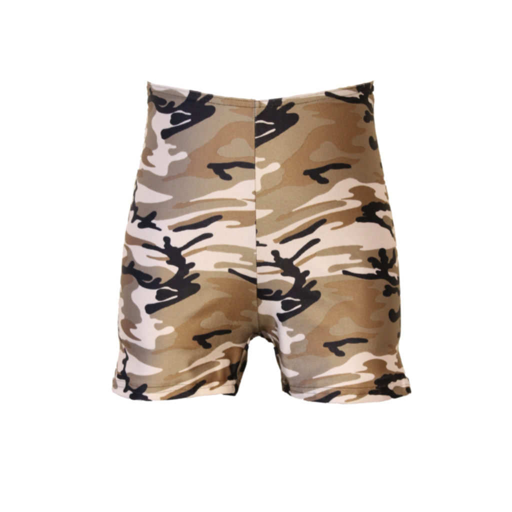 CAMOUFLAGE / ARMY PRINT HOTPANTS / SHORTS - Click Dancewear