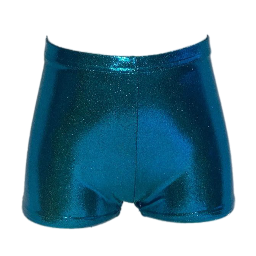 SALE - JODIE - PETROL SHINE HIPSTER HOTPANTS / SHORTS