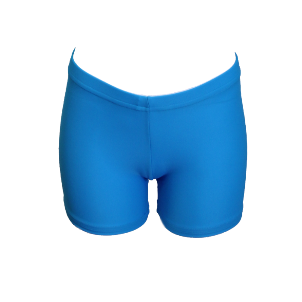 SALE -  JODIE - MATT LYCRA HIPSTER HOTPANTS / SHORTS - KINGFISHER