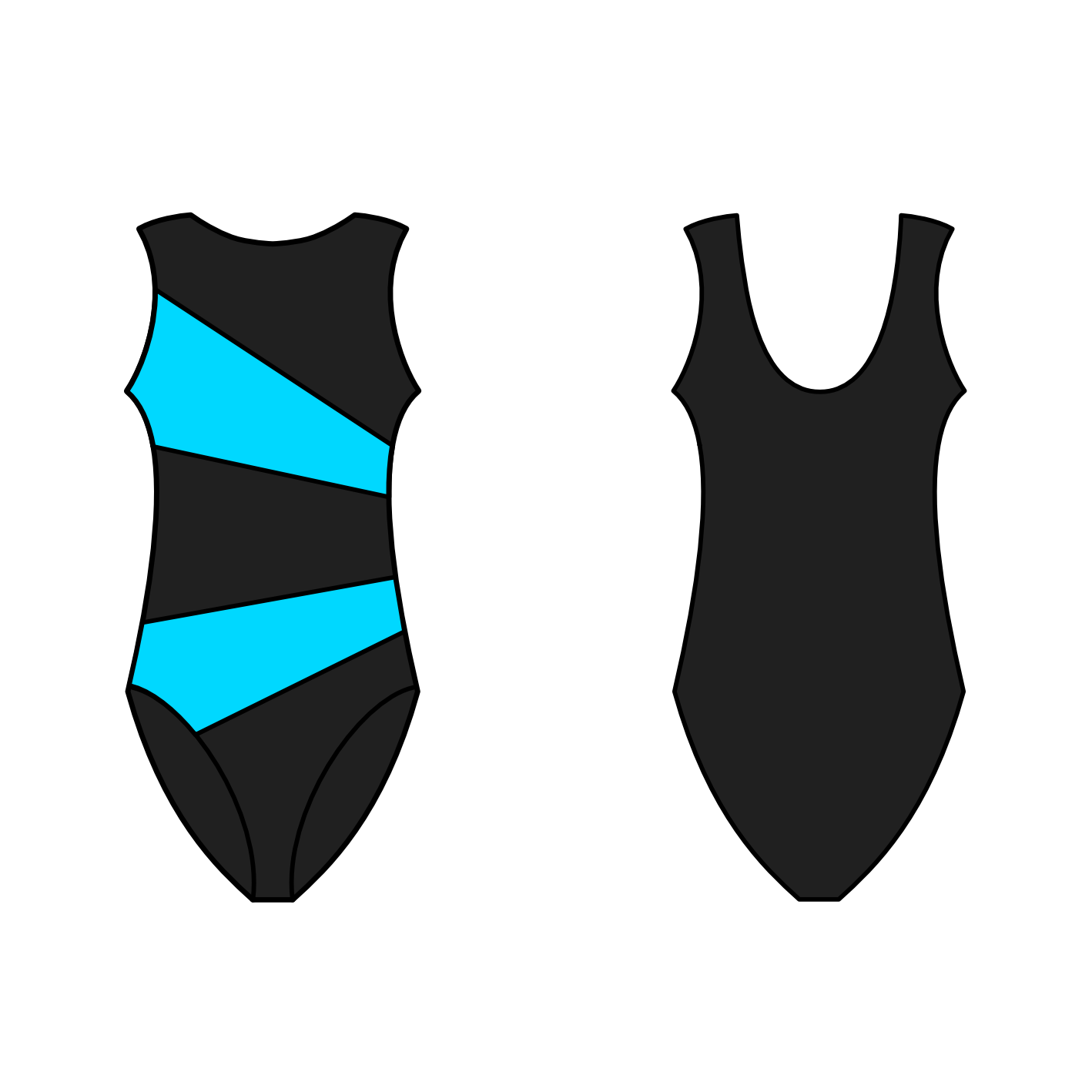 SALE - KARLA - MATT LYCRA PANELLED LEOTARD - SIZE 2 (AGE 8-10)