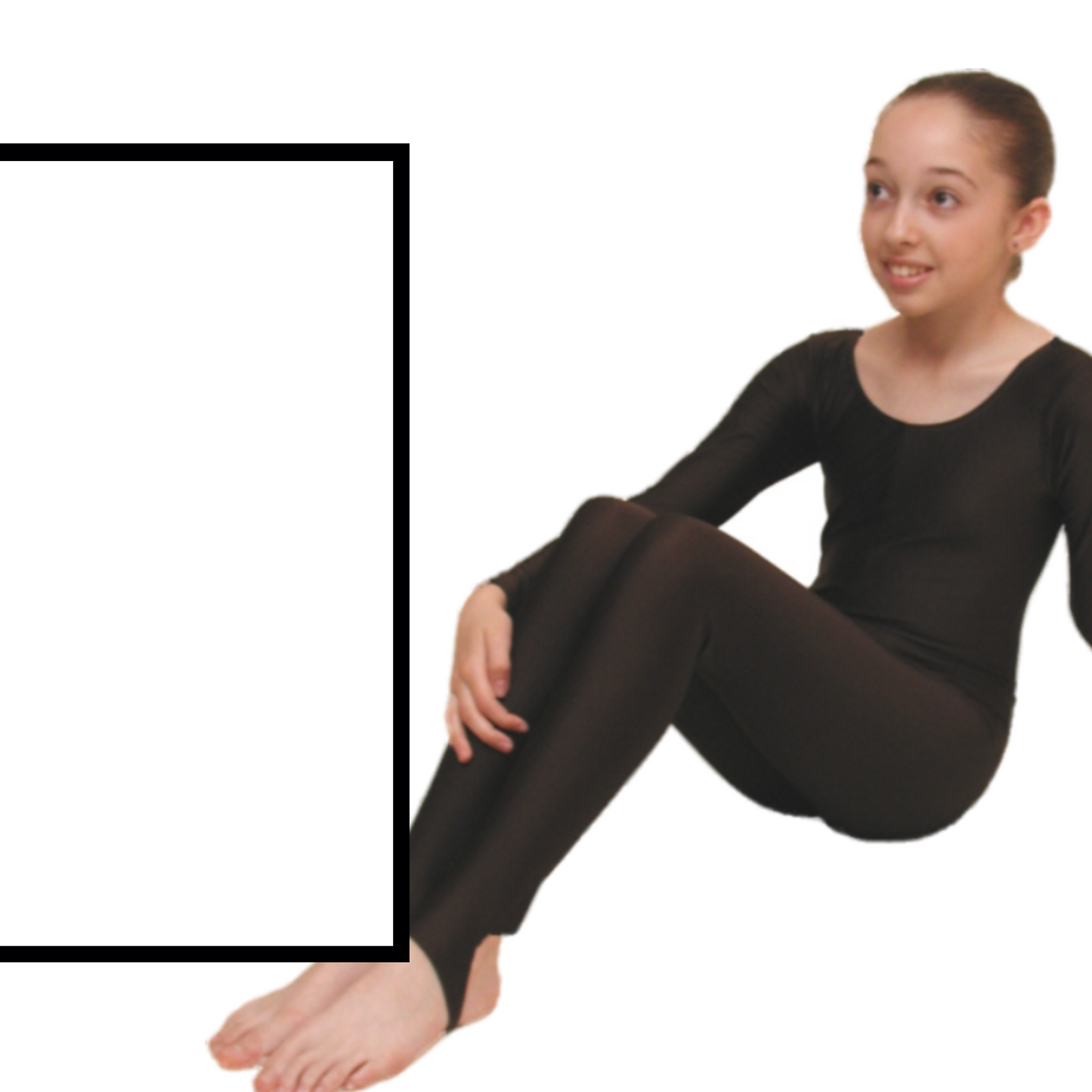 SALE - LEIGH - NYLON LYCRA LONG SLEEVE CATSUIT / UNITARD