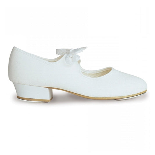 SALE - LHP - WHITE PU TAP SHOES WITH TOE TAPS