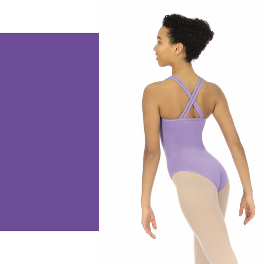 SALE - SOPHIE - DOUBLE STRAP CAMISOLE LEOTARD - VIOLET