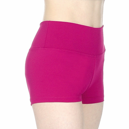 SALE - RVTEMPO - BURGUNDY MICROFIBRE MICRO SHORTS - SIZE 3A (AGE 11-13)