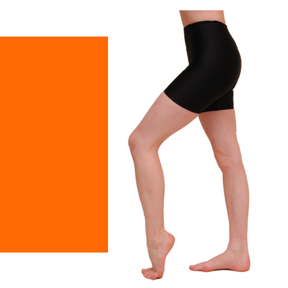 SALE - SAM - NYLON LYCRA THIGH LENGTH SHORTS - NEON & FLUORESCENT