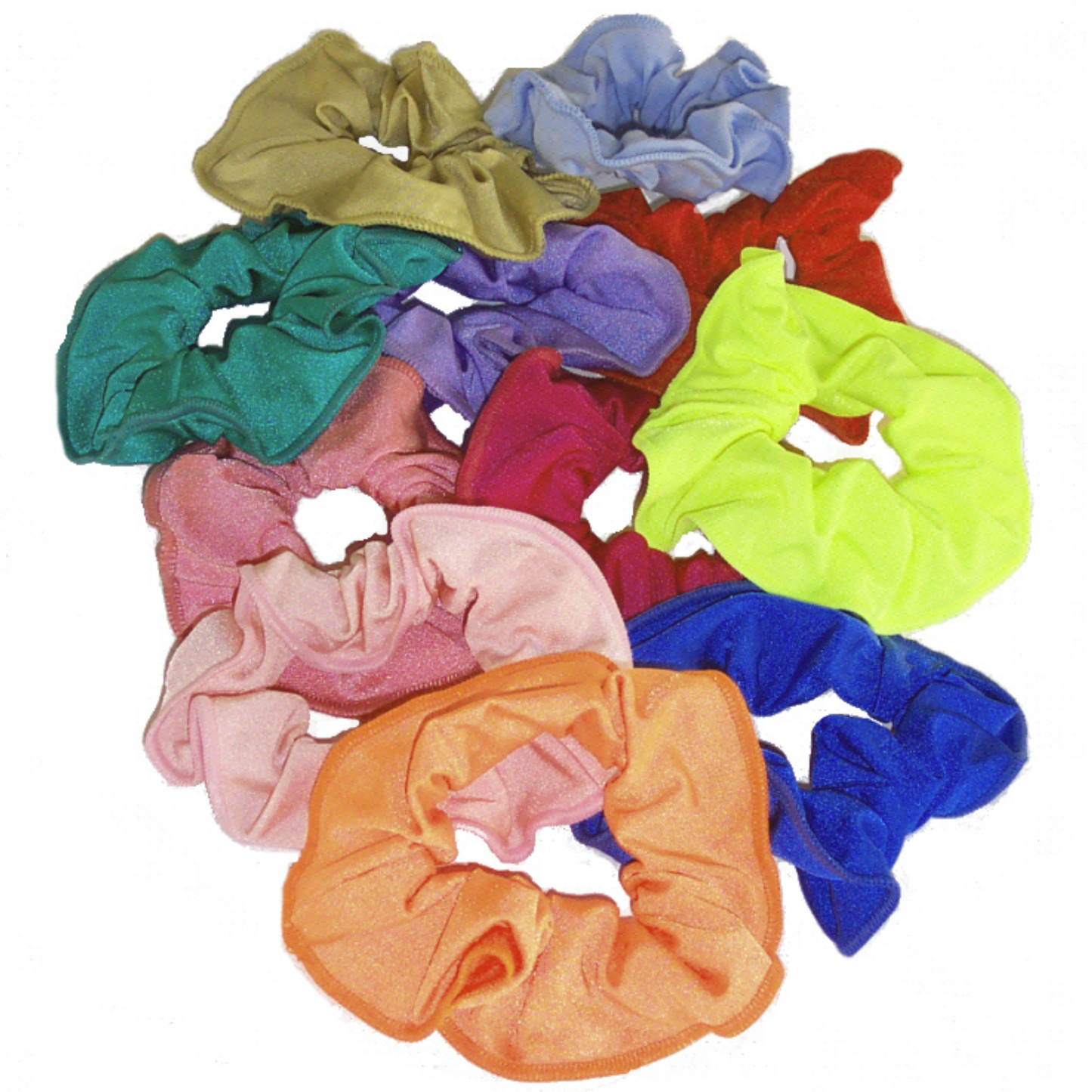 SALE - SCR - NYLON LYCRA HAIR SCRUNCHIES - ROSE PINK