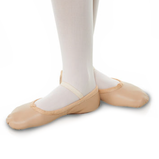 TAPPERS AND POINTERS WIDE FIT PINK LEATHER BALLET SHOES - Click Dancewear