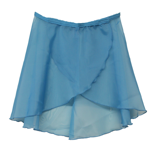 SALE - GPETAL - GEORGETTE PETITE LENGTH WRAPOVER PETAL SKIRT - VELCRO WAIST