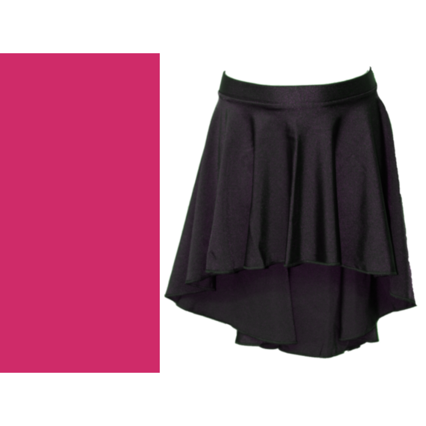 SALE - AMY - NYLON LYCRA LONGER LENGTH TAPERED SKIRT