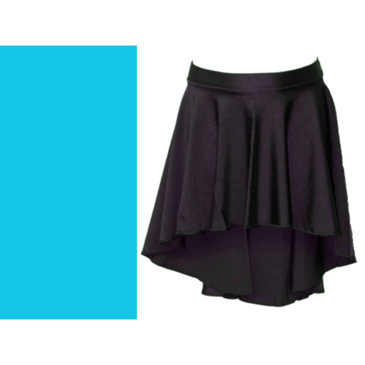 SALE - AMY - NYLON LYCRA LONGER LENGTH TAPERED SKIRT