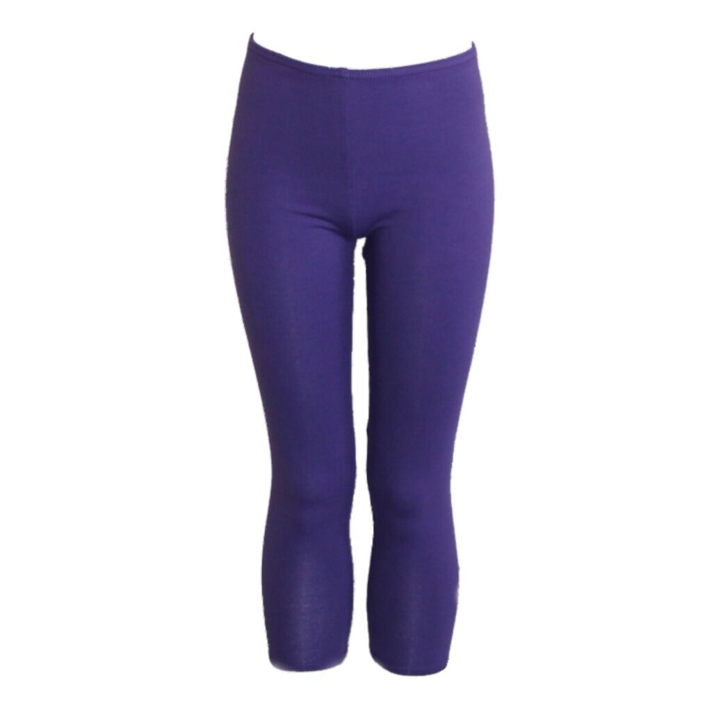 CCAPRI - PURPLE COTTON LYCRA CAPRI LEGGINGS/TIGHTS Dancewear Arabesque 