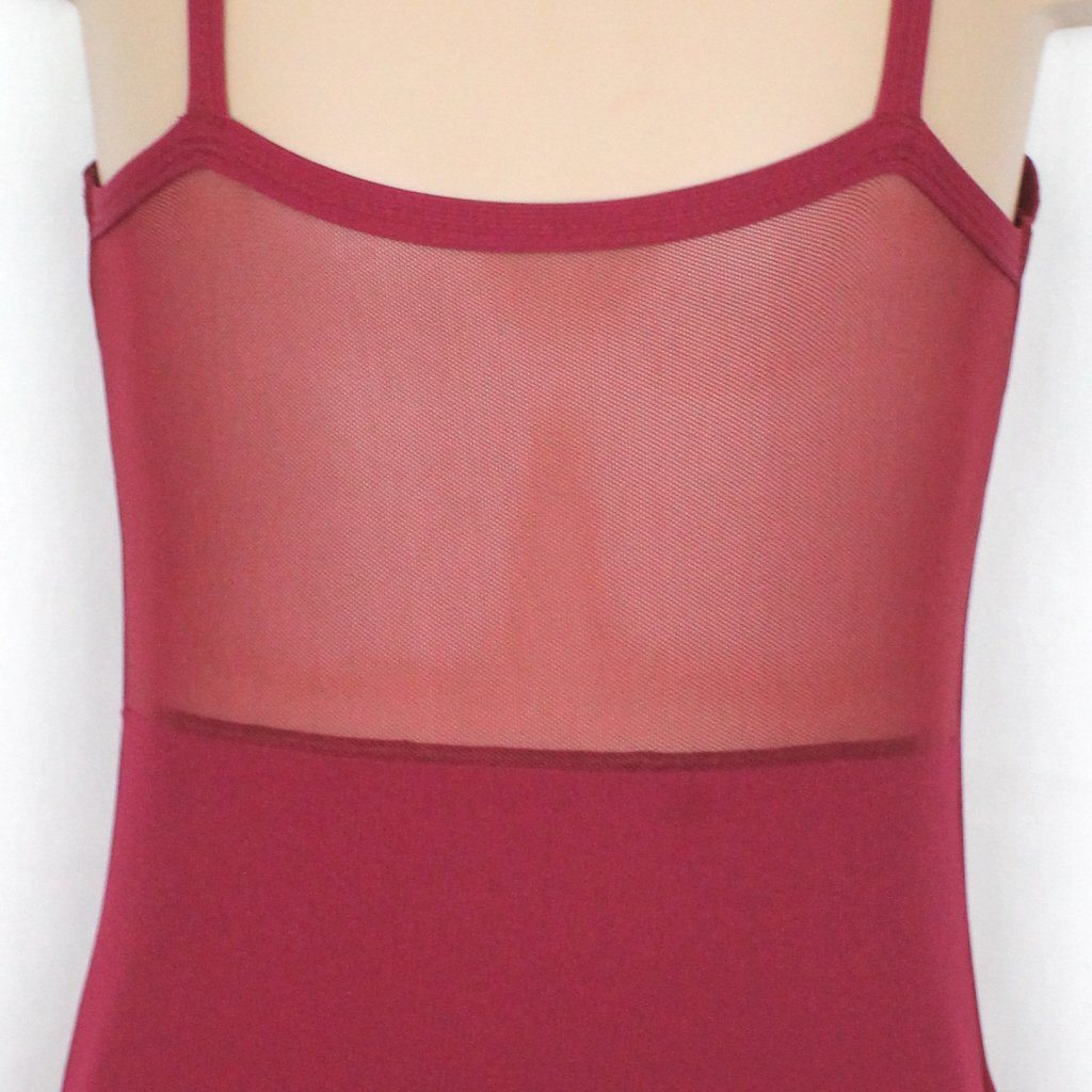 HARPER - RIB CAMISOLE MESH BACK PANEL leotard Dancewear Click Dancewear 