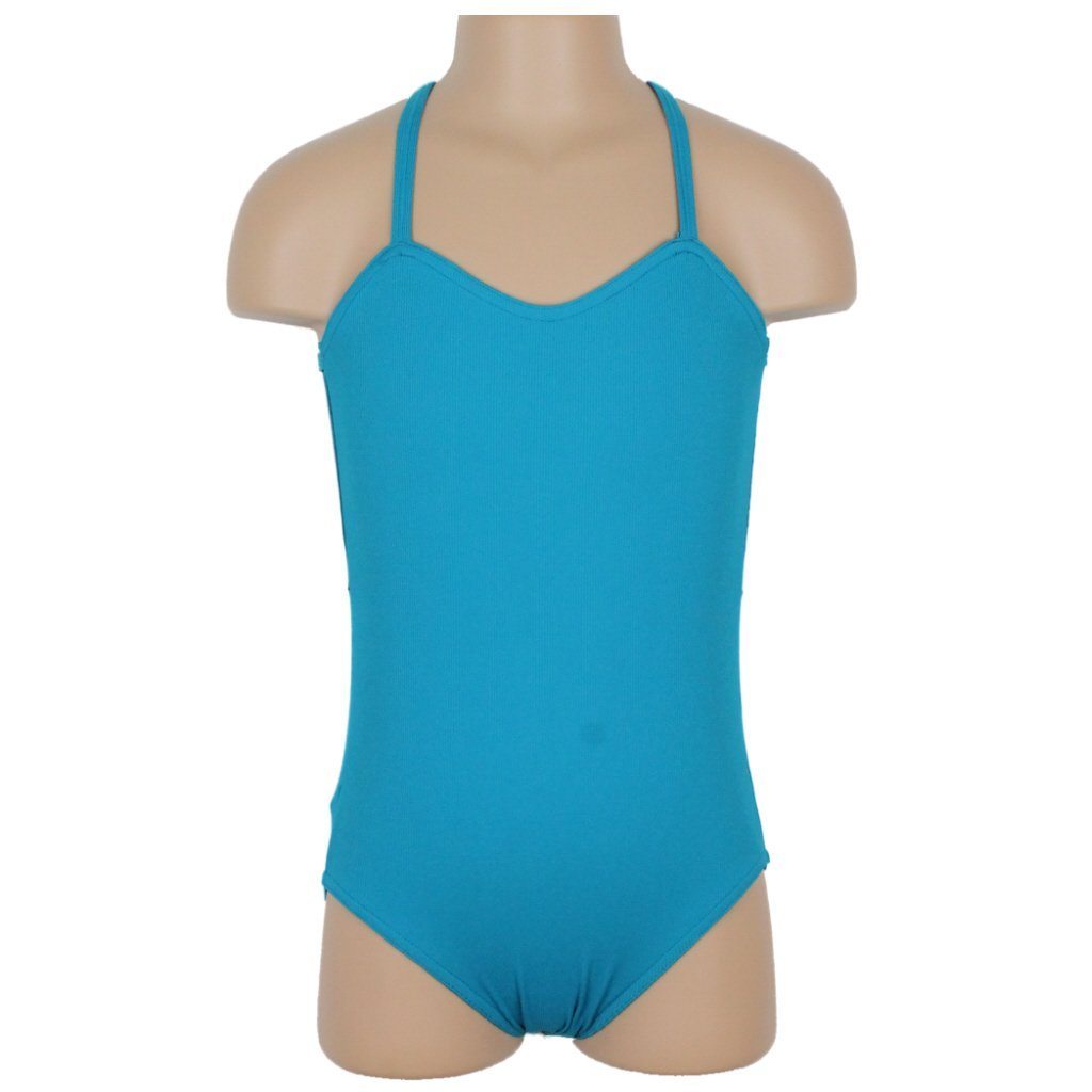 HARPER - RIB CAMISOLE MESH BACK PANEL leotard Dancewear Click Dancewear Surfer 00 (Age 2-4) 