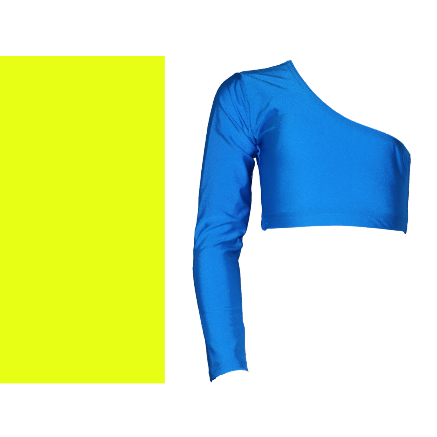 SALE - JESSICA - LYCRA ONE SLEEVE CROP TOP