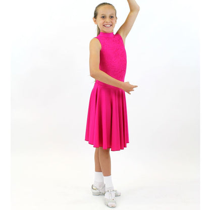 NICOLE - SLEEVELESS LACE BALLROOM PRACTICE DRESS Dancewear Click Dancewear 