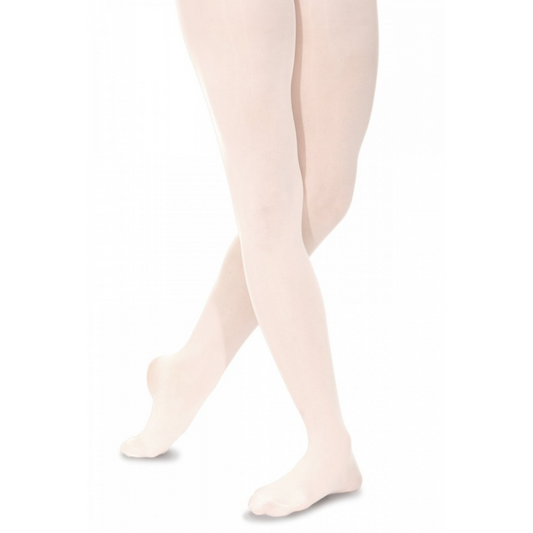 SALE - BL40 - WHITE SOFT SUPPORT BALLET TIGHTS