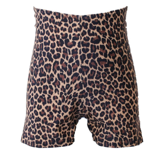 SAM - CHEETAH ANIMAL PRINT THIGH LENGTH SHORTS Children's Dancewear Dancers World 