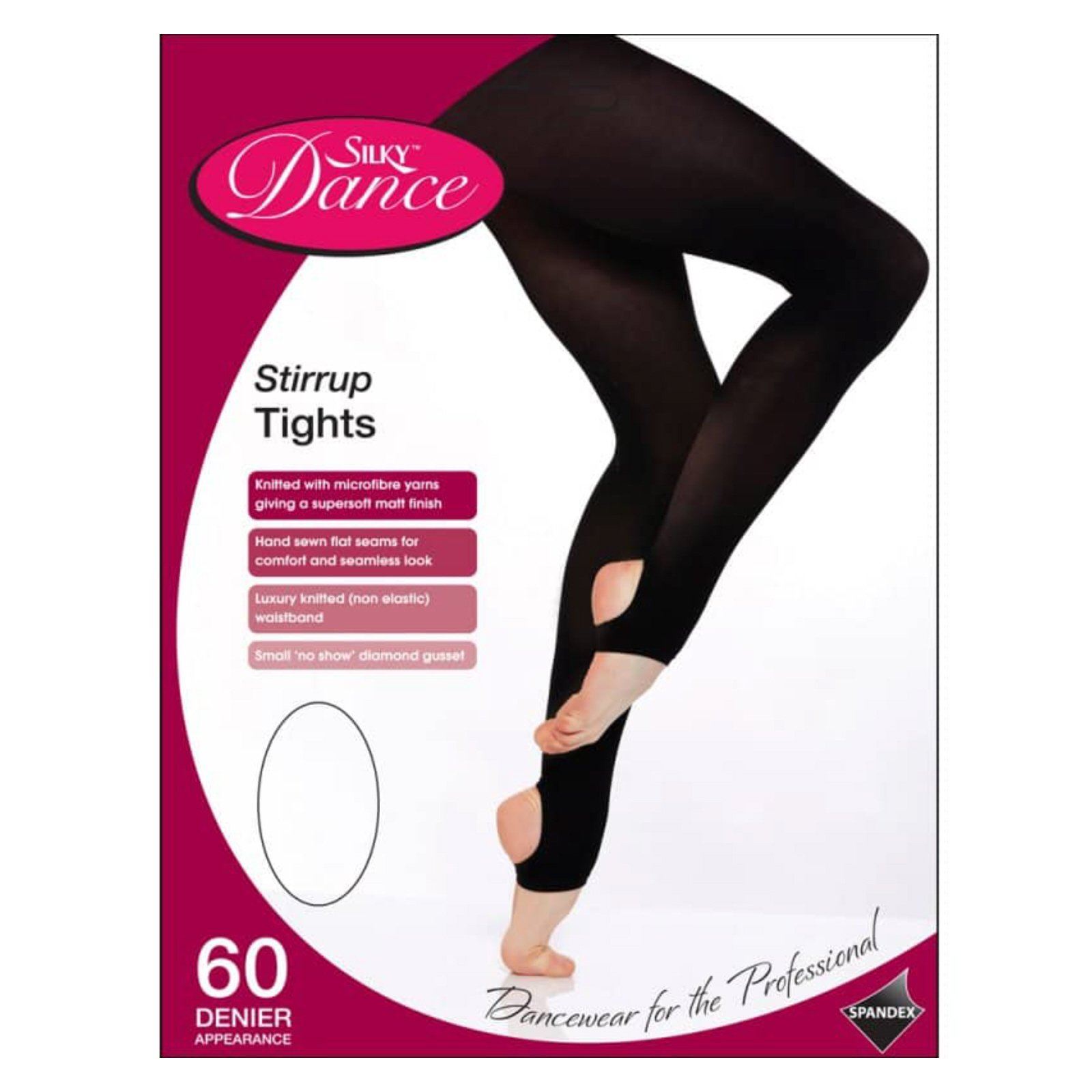 SILKY BRAND 60 DENIER BALLET DANCE STIRRUP TIGHTS Click Dancewear